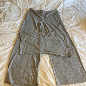 Fashion Nova 2pc set gray movies and chill